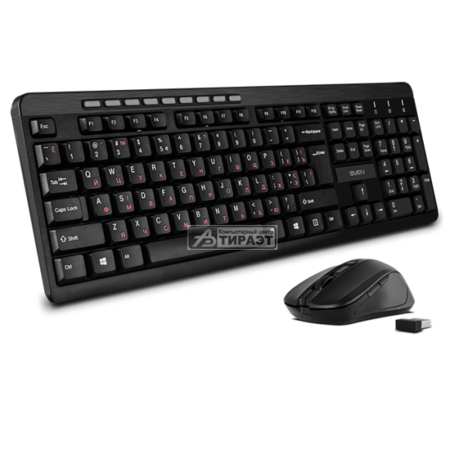 Клавиатура+мышь SVEN KB-C3400W Wireless, USB, black купить по самой низкой цене