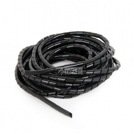 Кабельный органайзер спиральный (CM-WR1210-01), L=10m, d=12mm, PE, Black купить по самой низкой цене