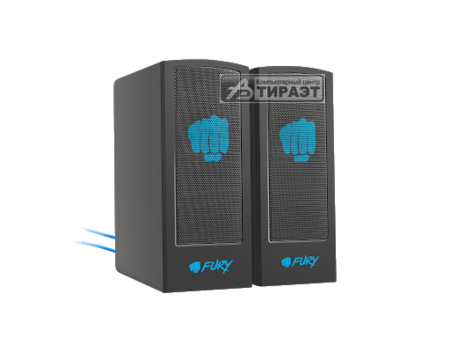 Акустика FURY SKYRAY BLACK 2.0 (NFU-1309) 2*2.5Вт, питание по USB, 130-18000Гц купить по самой низкой цене