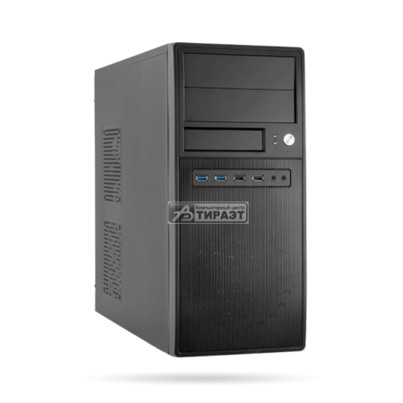 Корпус MidiTower ATX Chieftec CG-04B-OP, черный, без БП купить по самой низкой цене