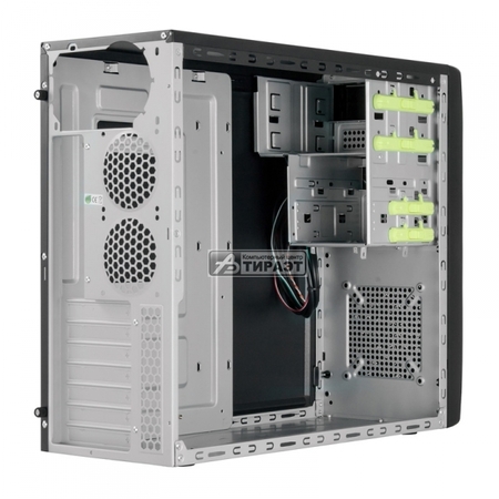 Корпус MidiTower ATX Chieftec CG-04B-OP, черный, без БП купить по самой низкой цене