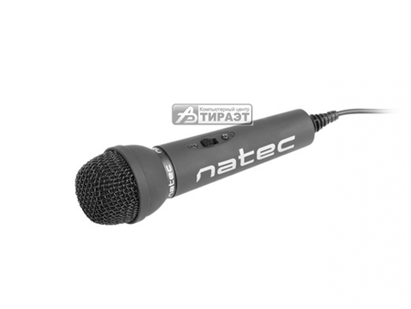 Микрофон настольный/ручной Natec Adder (NMI-0776) 20-20000Hz, Mini Jack 3.5mm, кабель 1.8м., Black купить по самой низкой цене