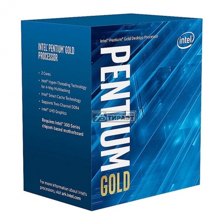 CPU INTEL Pentium Gold G6405 LGA1200, 4.1GHz, 4Mb, BOX, 2*CORE, Intel UHD 610, TDP 58W (BX80701G6405) купить по самой низкой цене