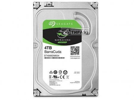 HDD SATA3 4Tb SEAGATE Barracuda ST4000DM004 (256Mb, SMR, 5400rpm) купить по самой низкой цене