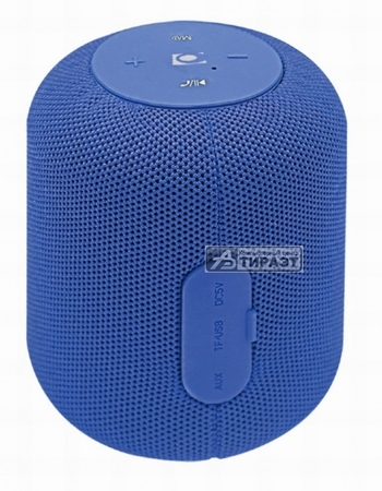 Портативная акустика Gembird SPK-BT-15-B, BT v.5.1., USB/mSD, AUX, FM, 5W, 1200mAh, 100-20000Hz, микр., blue купить по самой низкой цене