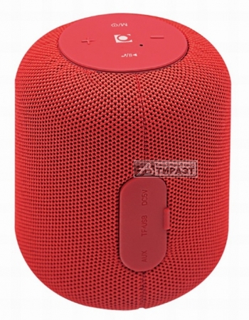 Портативная акустика Gembird SPK-BT-15-R, BT v.5.1., USB/mSD, AUX, FM, 5W, 1200mAh, 100-20000Hz, микр., red купить по самой низкой цене