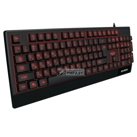 Клавиатура SVEN KB-G8300 игровая, USB, black, RGB подсветка с регулир. яркости и дышащим режимом купить по самой низкой цене