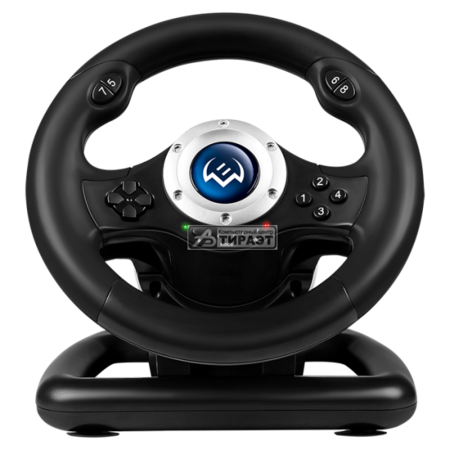 Руль + 2 педали SVEN GC-W500 USB, d=9' (230 мм), 2 оси, 8-поз. джойстик, виброотдача, цифровой и аналог. режим купить по самой низкой цене