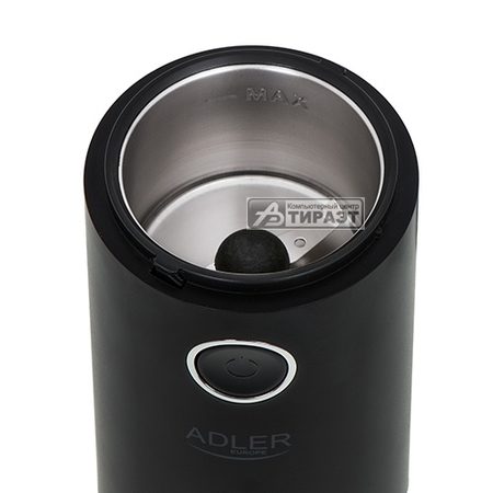 Кофемолка Adler AD 4446bs (ротационный нож, 150Вт, вместимость 75г) black/silver купить по самой низкой цене
