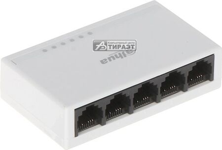 SWITCH (коммутатор) Dahua (DH-PFS3005-5ET-L) 5 портов Ethernet 100Мбит/с, настольный купить по самой низкой цене