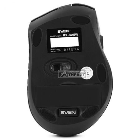 Мышь SVEN RX-425W Wireless 2.4GHz,5кл+1., black купить по самой низкой цене