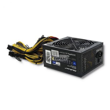 Блок питания 1600W Qoltec (50147) 80 Plus Gold, Bitcoin Miner, ATX, 24+8+12x8(6+2)pin, APFC, Fan 14cm купить по самой низкой цене