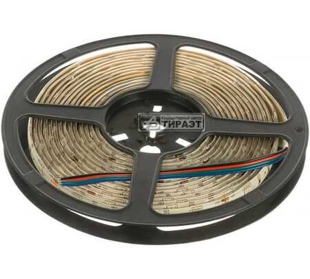 Лента светодиодная (311000407) Gauss 7,2W/m, 30LED/m, 5050-SMD, 12V DC, RGB, IP66, блистер 5m купить по самой низкой цене