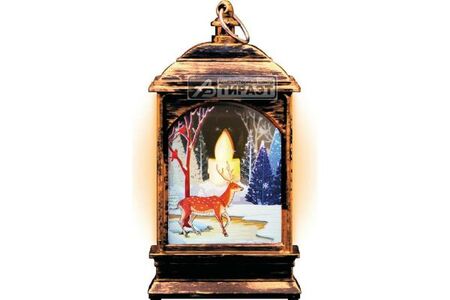 Фонарь новогодний светод. 'Олененок' (HL031) Gauss сер. Holiday, 0,1W, тёплый свет, бат. в компл. купить по самой низкой цене