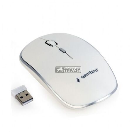 Мышь Gembird (MUSW-4B-01-W) Wireless USB, 4кн., 800-1200-1600dpi, white купить по самой низкой цене