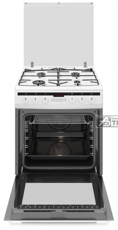 Плита газовая Amica 6118GES2.33HZpTaDN(W) 4конф, эмаль, эл.духовка 77л, белая, газ-контроль, эл.поджиг купить по самой низкой цене