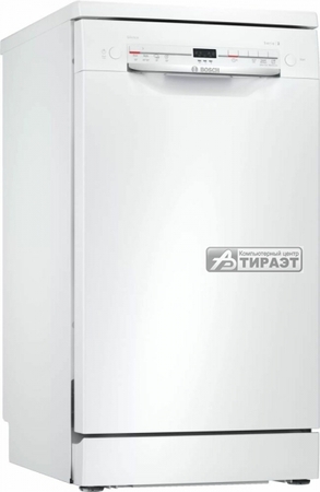 Посудомоечная машина Bosch SRS2IKW04E отдельно стоящая, 4 программы, 9 компл.посуды, белая купить по самой низкой цене