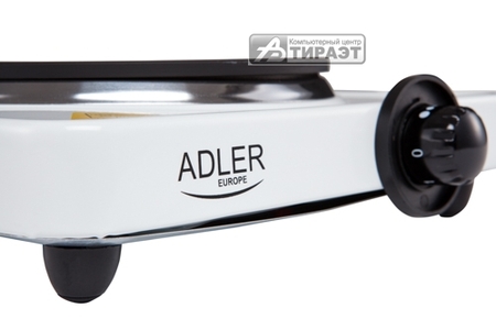 Плита электрическая настольная Adler AD 6503 (1 чугунная конф., 1500Вт, цвет белый) купить по самой низкой цене
