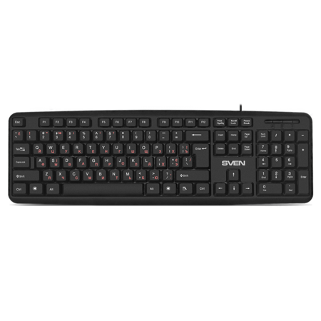 Клавиатура SVEN  KB-S230 USB, Black, 104кл. купить по самой низкой цене