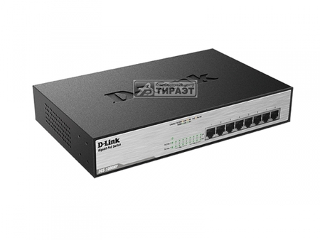 SWITCH D-LINK DGS-1008MP/B1A (8p 10/100/1000Base-T)  с поддержк. PoE+ купить по самой низкой цене