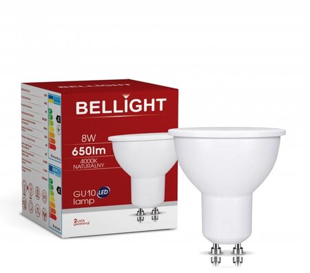 Лампа светодиодная BELLIGHT GU10 8Вт 4000K купить по самой низкой цене