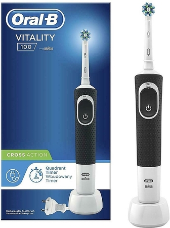 Щетка электрическая зубная Oral-B Vitality CrossAction Black D100.413.1 (91333507 / 91338725 / 90469634) купить по самой низкой цене