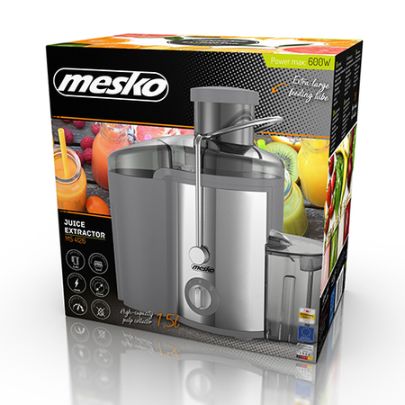 Соковыжималка центробежная Mesko MS 4126g GREY (600Вт, 2 скорости, металл.корпус, загруз.отверст. 65мм) купить по самой низкой цене