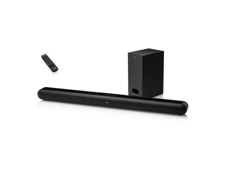 Саундбар JVC (THE631B) 2.1, 220Вт + 100Вт беспроводн.сабвуфер, USB, BT, Д/У, HDMI, black купить по самой низкой цене