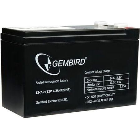 Батарея аккумуляторная Gembird 12V, 7.0 Ah (BAT-12V7AH) купить по самой низкой цене