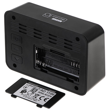 Будильник/часы настольные эектронный Adler (AD 1196) чёрный, термометр, гигрометр купить по самой низкой цене