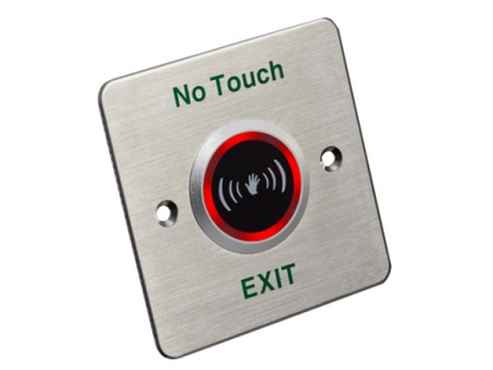 Кнопка выхода накладная бесконтактная Hikvision (DS-K7P03) панель - алюминиевый сплав, LED-индикатор статуса купить по самой низкой цене