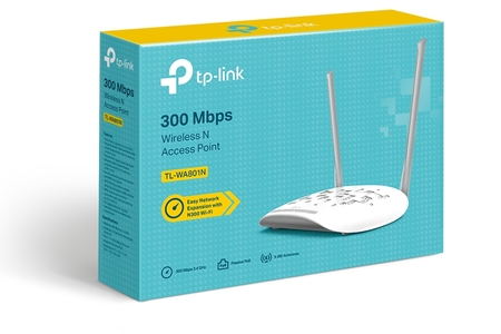 Точка доступа Wi-Fi TP-LINK (TL-WA801N) 1p*Lan PoE, 802.11bgn, 300М/с, 2.4ГГц купить по самой низкой цене