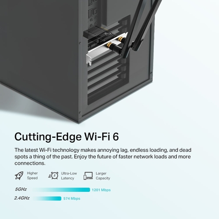Адаптер PCI-E TP-Link (Archer TX20E) AX1800, Wi-Fi 6, Bluetooth 5.2, 2.4/5ГГц купить по самой низкой цене
