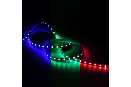 Лента светодиодная Gauss Basic (BT042) LED 5050/60 12V 10W/m 700lm/m RGB 10mm IP20 5m ДУ+RGB-контр+БП купить по самой низкой цене