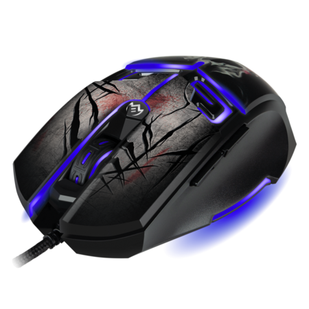 Мышь SVEN RX-G805 игровая, программируемая, USB, 5+1кн, 500-8000dpi, black, RGB подсветка купить по самой низкой цене