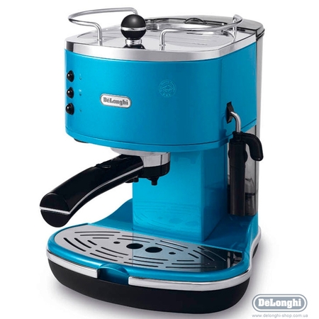 Кофеварка DeLonghi ECO 311.B CM Blue (молот/чалды, капучино/эспрессо, рожк, 1100Вт, 15бар,1.4л) купить по самой низкой цене