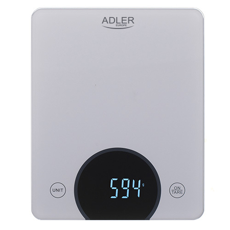 Весы кухонные Adler AD 3173s (электрон, до 10/0.001кг., стекл.платформа) slver купить по самой низкой цене