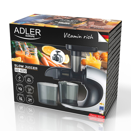 Соковыжималка Adler AD 4130 (шнековая 150Вт) купить по самой низкой цене