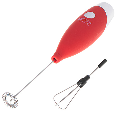 Вспениватель молока Camry CR 4501r RED (погружной, питания от батареек 2*АА, насадка для взбивания яиц) купить по самой низкой цене