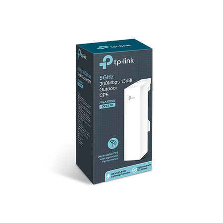 Точка доступа Wi-Fi TP-LINK (CPE510 Outdoor CPE) 1p*Lan, 802.11an, 300Мбит/с, PoE, 5ГГц купить по самой низкой цене