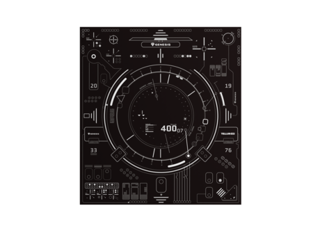 Коврик (NDG-2065) PROTECTIVE FLOOR MAT Genesis Tellur 400 SQUARE HUD 110*100cm купить по самой низкой цене