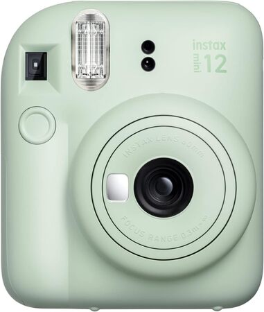 Фотоаппарат мгновенной печати INSTAX MINI 12 GREEN FUJIFILM, размер фотокарточ. 86x54мм купить по самой низкой цене