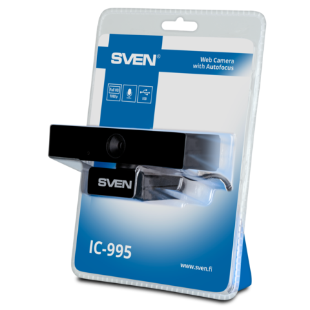 WEB-камера SVEN IC-995 FHD (USB2.0, 1920x1080/30Гц, микрофон) купить по самой низкой цене