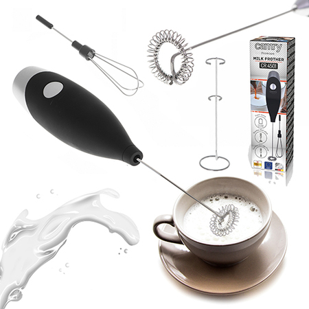 Вспениватель молока Camry CR 4501b BLACK (погружной, питания от батареек 2*АА, насадка для взбивания яиц) купить по самой низкой цене