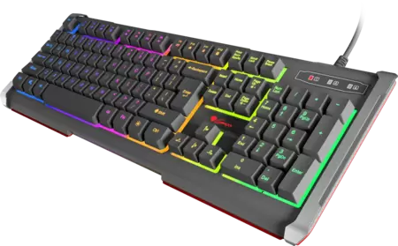 Клавиатура Genesis Rhod 400 RGB US LAYOUT BACKLIGHT USB Black (NKG-0993) купить по самой низкой цене