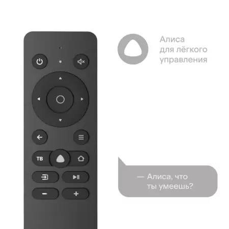 43' Телевизор VA Tuvio TD43UFBHV1, UHD 4K, DVB-C/T2/S2, YaOS, BT, Wi-Fi, голос. пом. Алиса, темно-серый купить по самой низкой цене