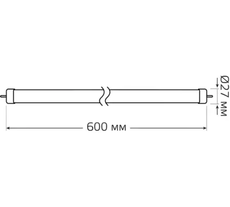 Лампа светодиодная GAUSS (93022) 4000K, 12W, 1000lm, G13, T8 600mm стекло, Elementary LED купить по самой низкой цене