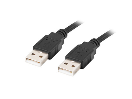 Кабель USB2.0 Lanberg (CA-USBA-20CU-0005-BK) USB Type-A (male) <-> USB Type-A (male), 0.5м, 480Mb/s, black купить по самой низкой цене