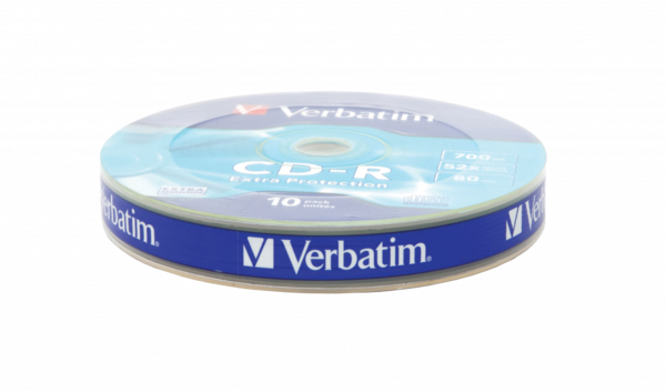 Диск CD-R 700MB VERBATIM, 52X (10шт./уп.) EXTRA PROTECTION (43725) Wrapped купить по самой низкой цене