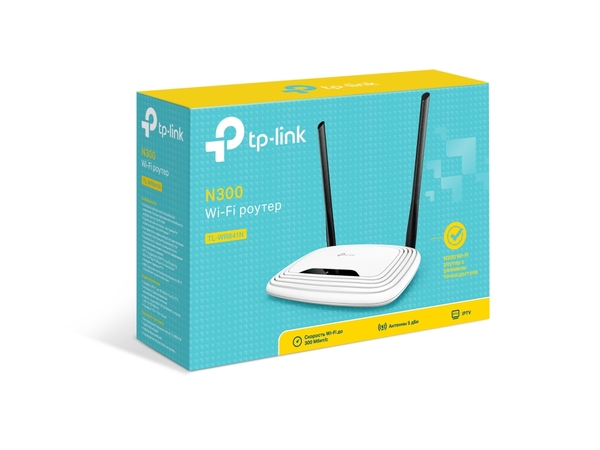 Маршрутизатор TP-LINK TL-WR841N (4p Lan+1p Wan,802.11n/b/g,300Mbps) купить по самой низкой цене